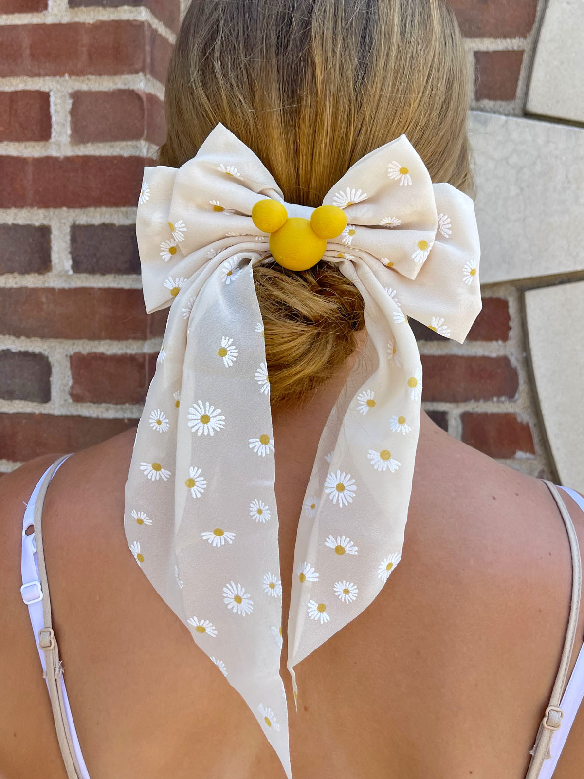 Believe.Dream.Imagine. Do As Dreamers Do Hair Bow - Pattern & Lace Earthy Rose w/Rose Gold Icon